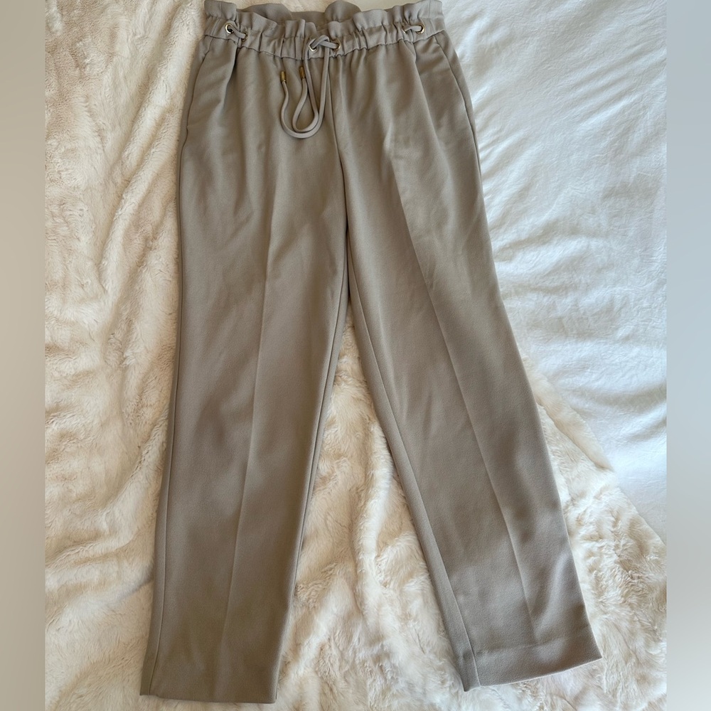 Tan Drawstring Work Pants - image 1